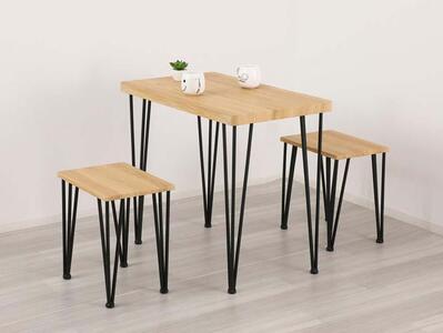 アート ダイニング3点セット モダンナチュラル 家具