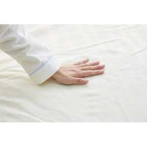 ベッドシーツ ダブル 綿100 洗える ボックスシーツ ベッド用  綿ボア 生成_雑貨・日用品  寝具 _【1019451】