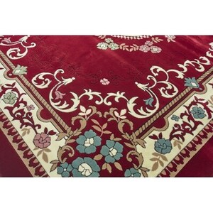 絨毯 ラグマット 2畳 正方形 200×200 洗える 厚手 プエブロ エンジ_雑貨・日用品 家具・インテリア _【1125212】