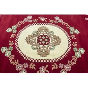 絨毯 ラグマット 2畳 正方形 200×200 洗える 厚手 プエブロ エンジ_雑貨・日用品 家具・インテリア _【1125212】