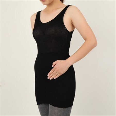 シルクタンクトップ型腹巻き 冷え予防 インナー  ブラック_装飾品・工芸品  服飾小物 _【1264703】