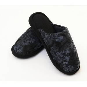 金華山織うだつ型スリッパ　1足　クローバー　ネイビー　_装飾品・工芸品 スリッパ・下駄・草履 靴・履物 _【1421992】