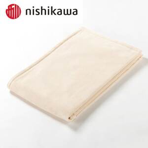 西川のシール織綿毛布　ベージュ　シングル　140×200cm　FQ03151019/300_雑貨・日用品 毛布 寝具 _【1445298】