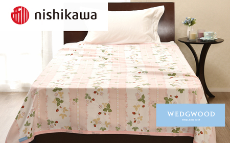 nishikawa/西川　綿毛布(毛羽部分)WW8610　FQ82601011 (S)　P_雑貨・日用品 毛布 寝具 _【1540454】
