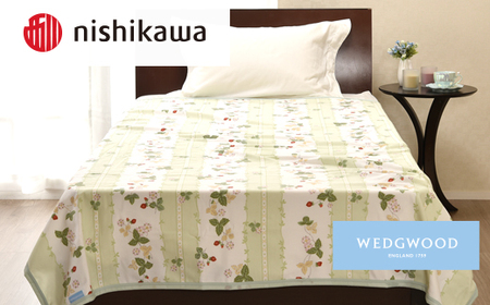 nishikawa/西川　綿毛布(毛羽部分)WW8610　FQ82601011 (S)　G_雑貨・日用品 毛布 寝具 _【1540455】