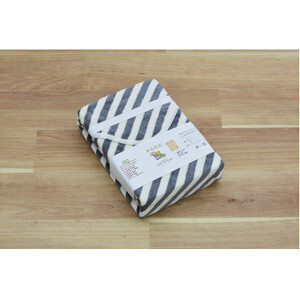 シーツ 敷毛布 備長炭 かんたんシーツ シングル 消臭 4隅 ゴム付 太ストライプ_雑貨・日用品  寝具 _【1062723】