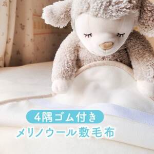 【訳あり】メリノウール シングル ウール100% ボアシーツ ゴム付き 105×210cm_雑貨・日用品  寝具 _【1603563】