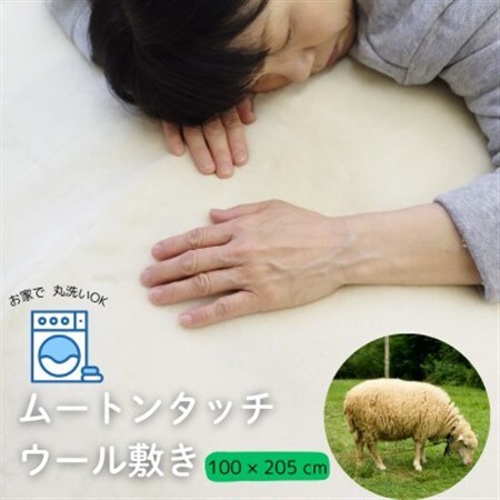 洗えるムートンタッチウール敷き【1634955】 10,500円