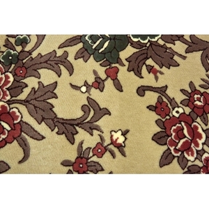 玄関マット 50×80 洗える マット 高級 金華山織 花ストリーク ベージュ_雑貨・日用品  家具・インテリア _【1064270】