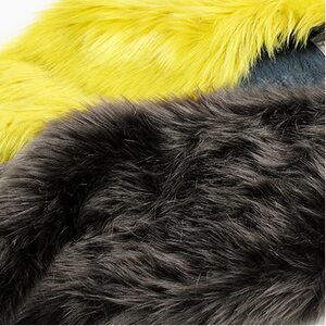 OKADA TEXTILE バイカラーマフラー(イエロー×チャコールグレー)_装飾品・工芸品 マフラー・手袋 服飾小物 _【1107817】