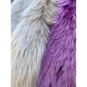 OKADA TEXTILE バイカラーマフラー(グレージュ×パープル)_装飾品・工芸品 マフラー・手袋 服飾小物 _【1107816】