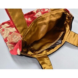 スクエアバックM【タエナカノヌノ】レッド　_装飾品・工芸品  鞄・バッグ かばん カバン_【1106051】