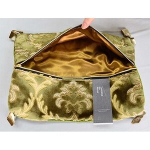 ポーチM【タエナカノヌノ】グリーン　_装飾品・工芸品  鞄・バッグ かばん カバン_【1106055】