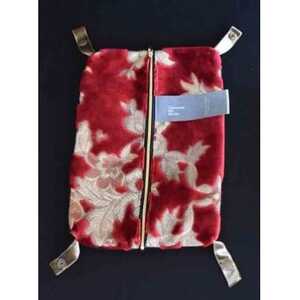 ポーチM【タエナカノヌノ】レッド　_装飾品・工芸品  鞄・バッグ かばん カバン_【1106057】