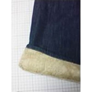 デニムファーパンツXS ベージュ_装飾品・工芸品 洋服 _【1106071】