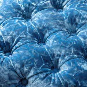 KIITH(キース)ボタン絞り　スツール　ブルー_雑貨・日用品 椅子・チェア・ソファ 家具・インテリア _【1408582】