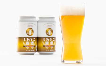 しれとこ麦酒350ml×缶12本入1ケース 　斜里町小麦使用_酒・アルコール 地ビール ビール _【1521347】