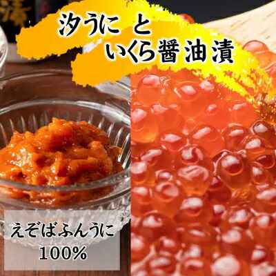 いくら醤油漬け200gと汐うに瓶55g_魚介・海産物 いくら  イクラ  魚介・海産物 うに  ウニ 雲丹_【配送不可地域：離島・沖縄県】【1541510】