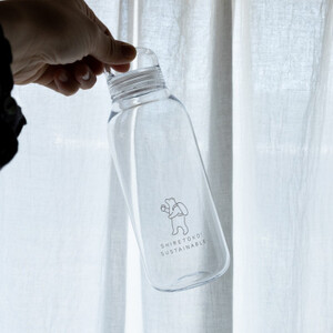 知床トコさん ウォーターボトル クリア 500ml×1本 常温で水が飲める 耐熱マイボトル【配送不可地域:離島・沖縄県】【1627988】