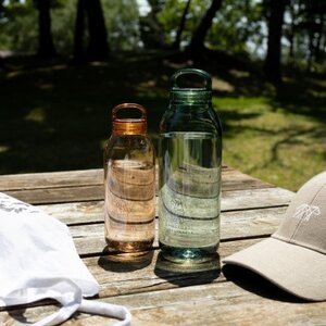 知床トコさん　ウォーターボトル　アンバー　500ml×1本　常温で水が飲める 耐熱マイボトル【配送不可地域：離島・沖縄県】【1629112】