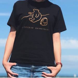 「知床トコさん」×久米繊維　コットンTシャツ　星柄　XLサイズ　半袖【配送不可地域：離島・沖縄県】【1629390】