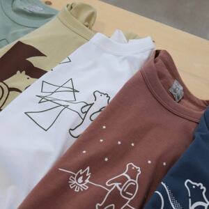 「知床トコさん」×久米繊維　コットンTシャツ　星柄　XLサイズ　半袖【配送不可地域：離島・沖縄県】【1629390】