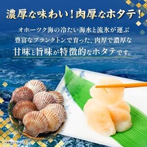 【訳あり】北海道オホーツク海産ホタテ玉冷 500g【無添加】【配送不可地域:離島・沖縄県】【1693073】