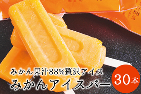 【早和果樹園】みかんアイスバー（氷菓）30本入(B495-3)