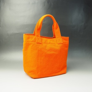 【1095-2】伝統に培われた技術!倉敷帆布前面ポケットミニトート オレンジ