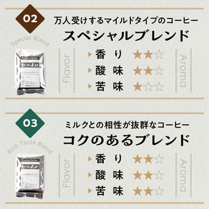 【1119】当店おすすめオリジナルブレンドコーヒー３種