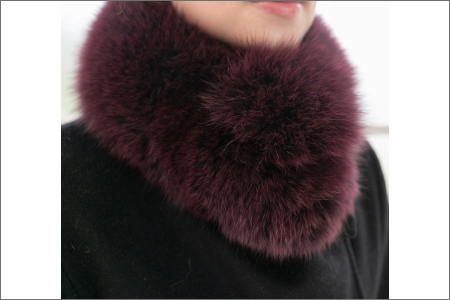 【0411-2】フィンランド産SAGAフォックスチョーカー ワイン