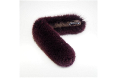 【0411-2】フィンランド産SAGAフォックスチョーカー ワイン