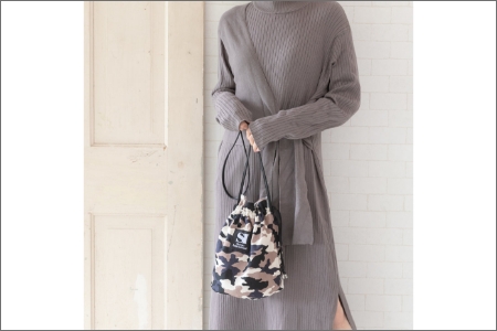 【0722-1】感動を生む吊り編みの技！天竺ニットリバーシブル巾着