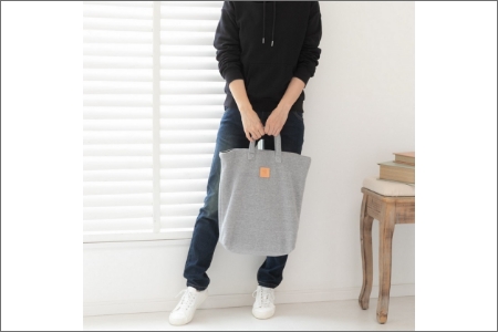 【0733】感動を生む吊り編みの技！天竺ニットデイリータテトート