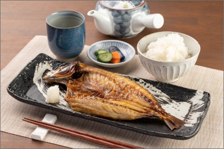 【0848-4】脂がのった地元産干物 あじひらき3尾 さばひらき3尾