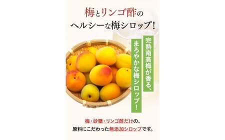 完熟梅シロップ 330g×4本セット  / 和歌山 田辺市 紀州南高梅 南高梅 梅 梅シロップ 梅ジュース【kbe043-1】