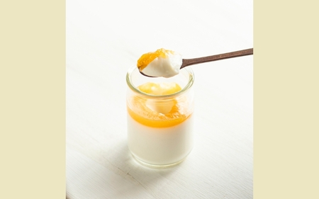 みんなの梅仁豆腐365  6個セット ソース付き（季節に合わせて2種おまかせ）【cvs002】