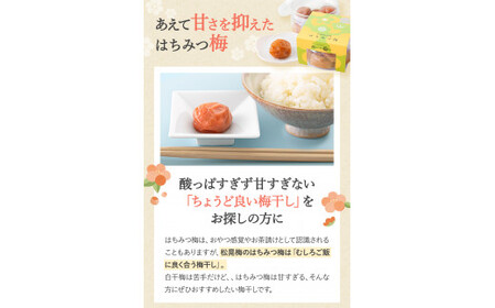 紀州南高梅 はちみつ梅干し (塩分8%)180g×4個 A級品 / 和歌山 梅干し 田辺市 紀州南高梅 南高梅 梅干 梅 小梅 はちみつ使用 はちみつ梅 肉厚 お米 おにぎり 焼酎 梅酒 健康 はちみつ梅 塩分8% 塩分控えめ【ske001-2】
