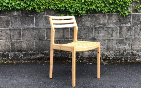 BokuMokuあかね材チェア３脚セット / 田辺市 熊野 あかね材 紀州材 木 家具 椅子 いす チェア 椅子セット 3脚セット【emk006】
