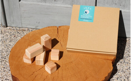 つみきゅ（24個入）1箱 / 和歌山 田辺市 杉 スギ 無垢杉 無塗装 無着色 おもちゃ つみき 出産祝い 誕生日 プレゼント 【ymt001】