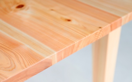 ひのきの一枚板風テーブル(幅1600mm)　 杢美-Mokuharu- おしゃれ 木製 木 ひのき ダイニング 手作り 【mkh014】