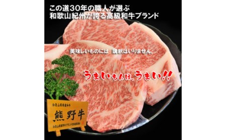 プレミアム熊野牛 サーロインステーキ　３８０ｇ / ステーキ 牛肉 肉 牛 サーロイン 和牛 ステーキ肉 贈り物【kbs006】