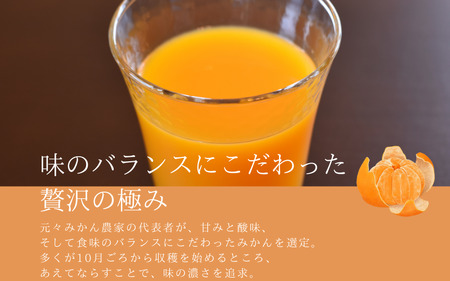 温州みかんジュース(紀伊の実) 3本セット【kts003A】
