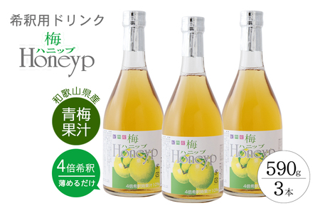 飲料 ジュース 梅 ドリンク / 希釈用梅ドリンク　梅ハニップ３本【prm005】
