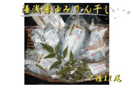 湯浅醤油みりん干し7品種11尾入りの詰め合わせ【tec202】