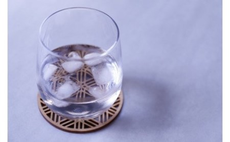 和柄コースター（胡麻格子） 2枚セット 杢美-Mokuharu- おしゃれ コースター 木製 木 ひのき 檜 キッチン用品 キッチングッズ 食器【mkh007A-3】