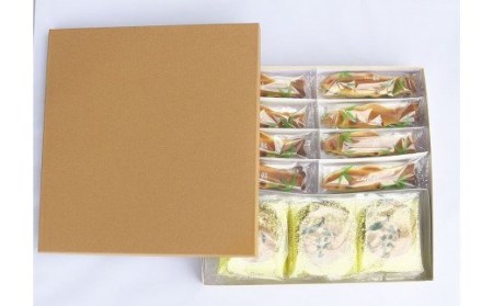 鮎16個・みかんサブレ12枚 詰め合わせセット クッキー サブレ 焼き菓子 菓子 お菓子 餡 ギフト【fks108A】