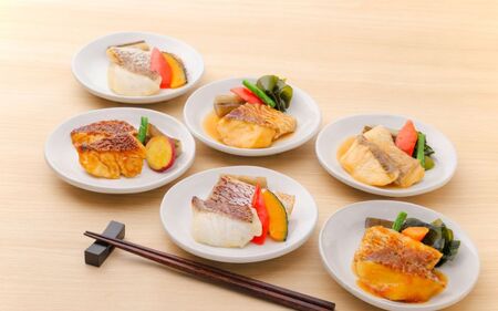 レンジで簡単！近大生まれマダイ惣菜詰合せ（6食）/　レンチン 調理簡単 惣菜 そうざい 料理 魚 焼き魚 セット マダイ 真鯛 詰合せ 近大 アーマリン 【akd011B】