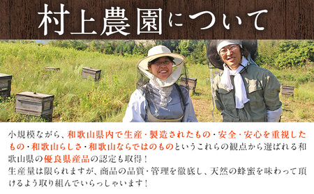 ほんまもん百花蜂蜜 600g×1本 村上養蜂《90日以内に出荷予定(土日祝除く)》和歌山県 紀の川市