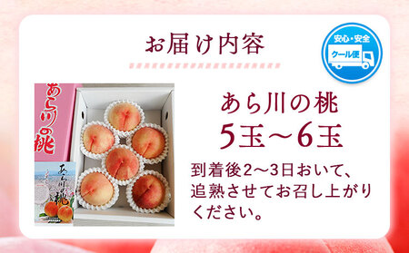 あら川の桃 特秀品  5-6個入 マルミ農園 《2026年6月下旬-8月下旬頃出荷》 